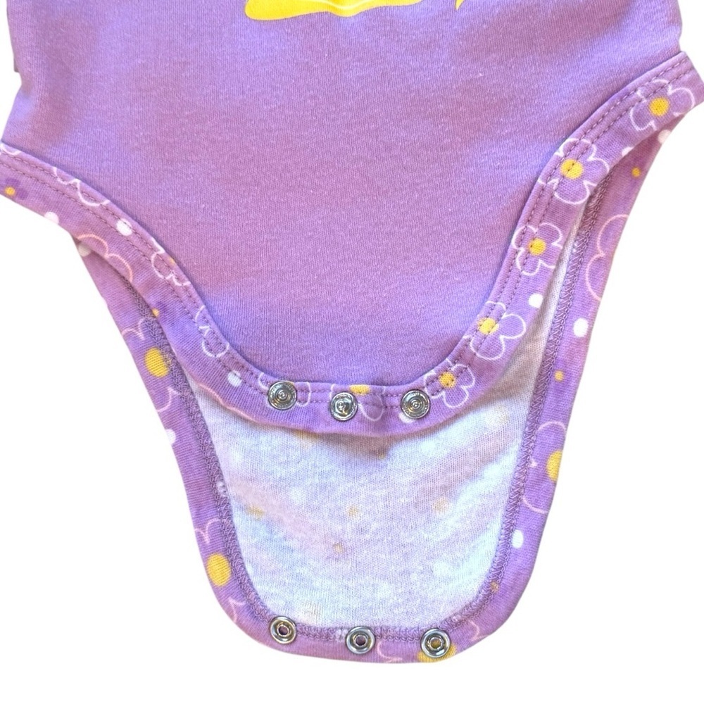 Disney Baby Rapunzel 1st Birthday Bodysuit 18M Purple Princess - Picture 3 of 4
